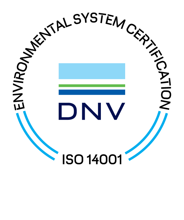 ISO 14001 certified by DNV