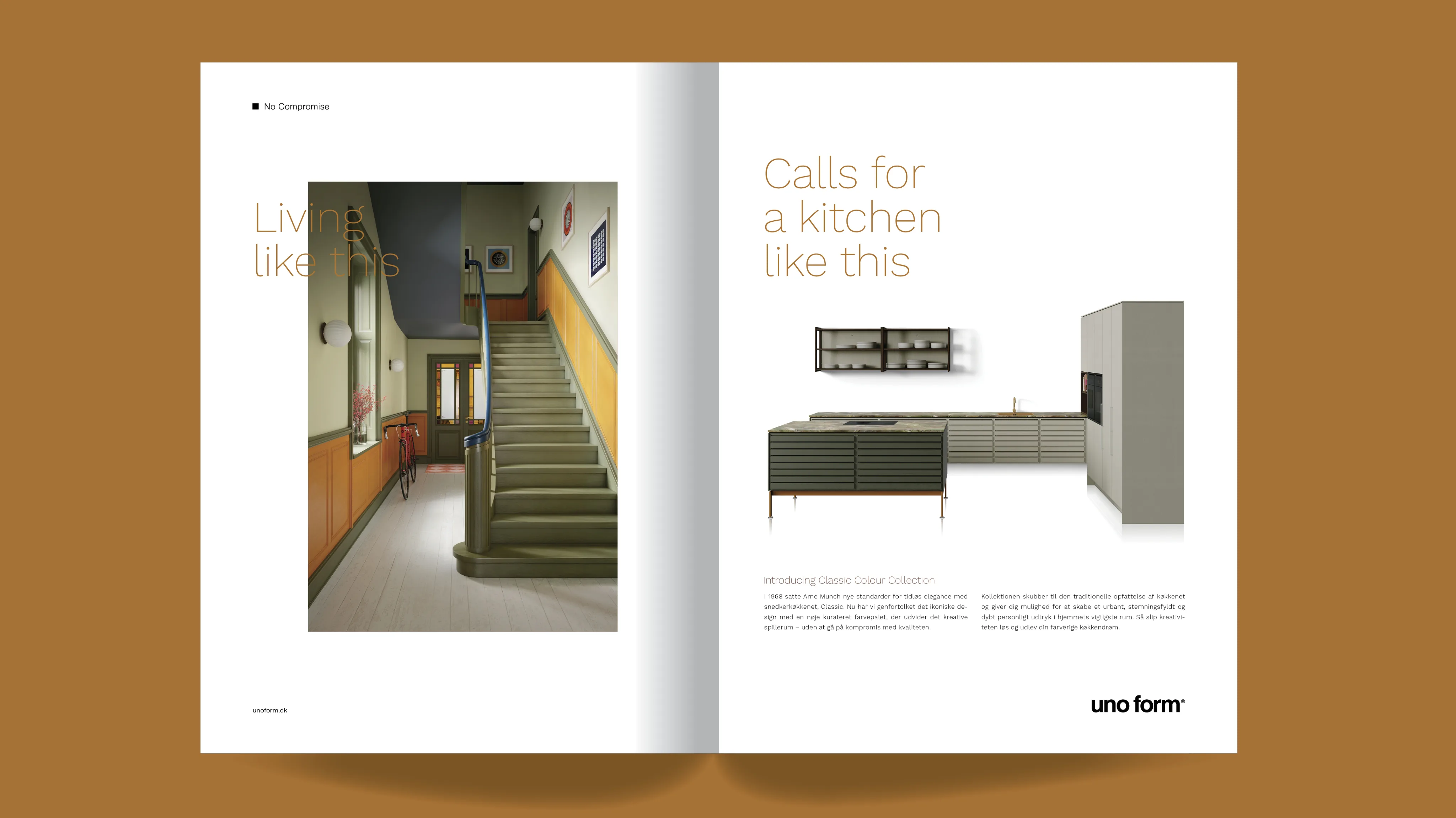 Uno Form campaign image showing a colourful kitchen